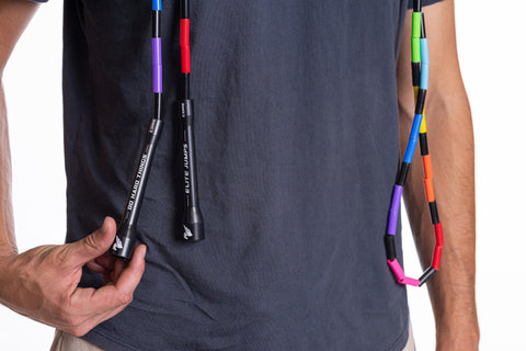 Rainbow Redux - 1" Beaded Jump Rope Jump Rope Elite Jumps