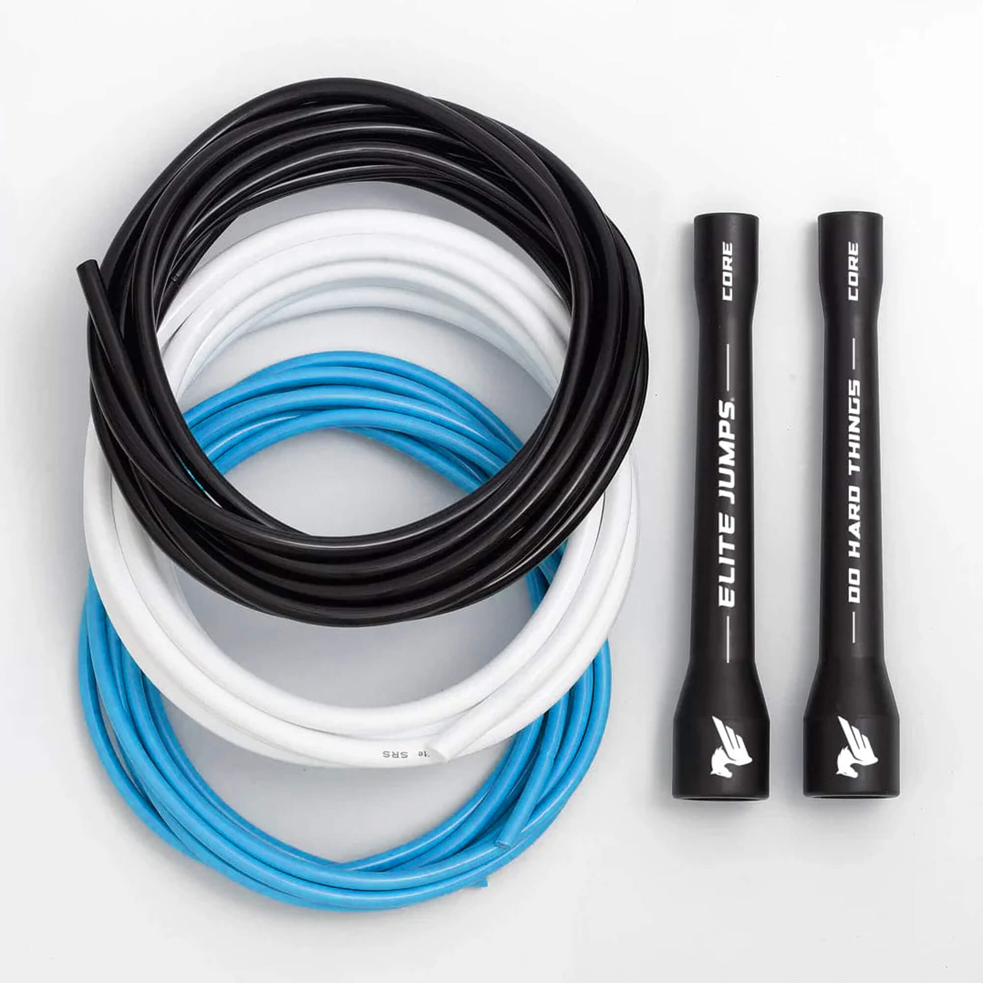 Do Hard Things® - 6mm PVC Jump Rope Jump Rope Elite Jumps 3 Cord Bundle - 5" short handle