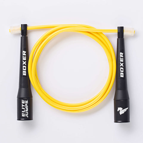 Boxer Training Jump Rope - 5mm PVC Jump Rope Elite Jumps Yellow