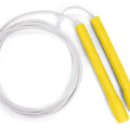 Freestyle Jump Rope - 4mm PVC with Long 8" Handle Jump Rope Elite Jumps Yellow & White
