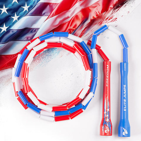 FREEDOM - USA Flag Beaded Jump Rope Jump Rope Elite Jumps USA