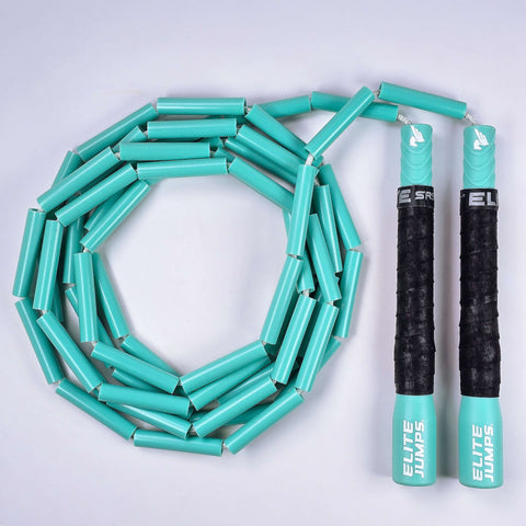 Heavy Beaded (1/2 lb) Fitness Jump Rope Jump Rope Elite Jumps Turquoise