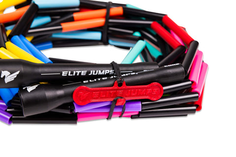 Rainbow Redux Double Dutch - Pair of 14ft Ropes Jump Rope Elite Jumps