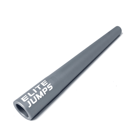 Edge 6.5" Long Jump Rope Handle – Single Accessory Elite Jumps Silver Standard