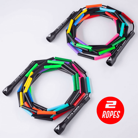 Rainbow Redux Double Dutch - Pair of 14ft Ropes Jump Rope Elite Jumps