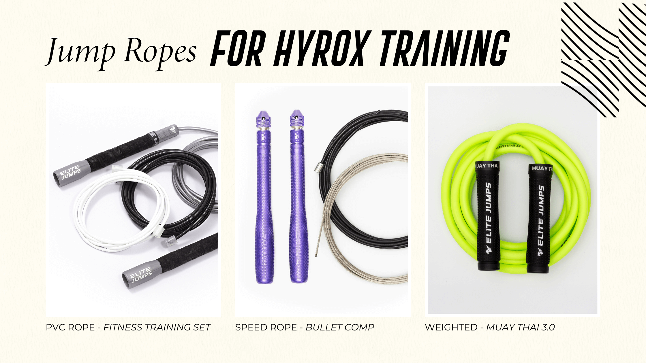 Recommended jump ropes for HYROX training workouts