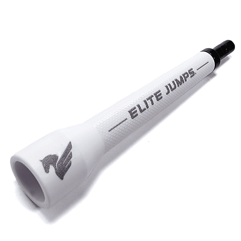Spark 5.35" Long Jump Rope Handle – Single Accessory Elite Jumps White